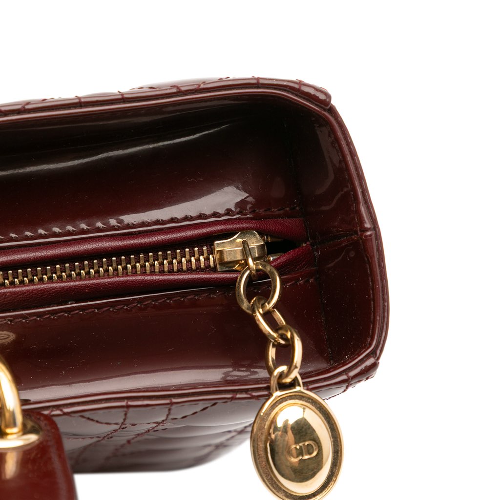 Dior Large Patent Cannage Lady Dior - Detail 2