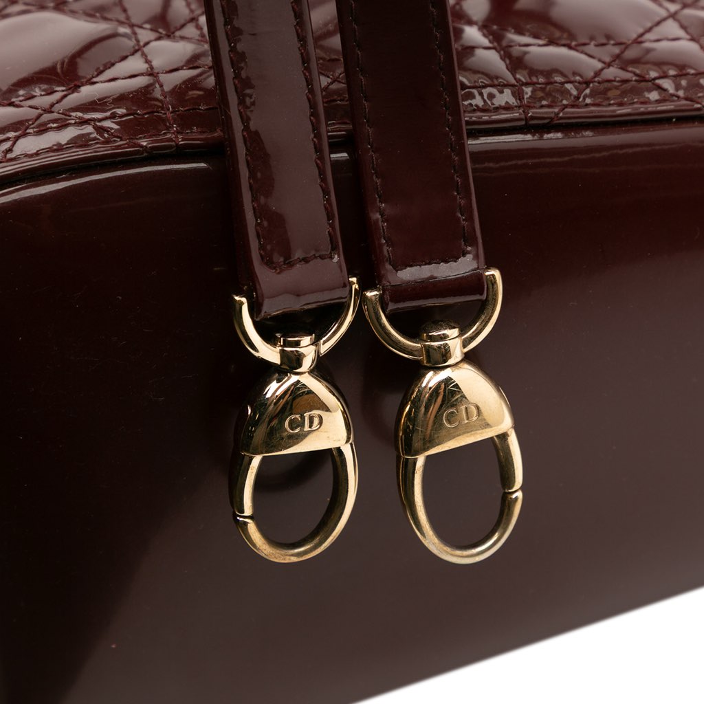 Dior Large Patent Cannage Lady Dior - Image 11