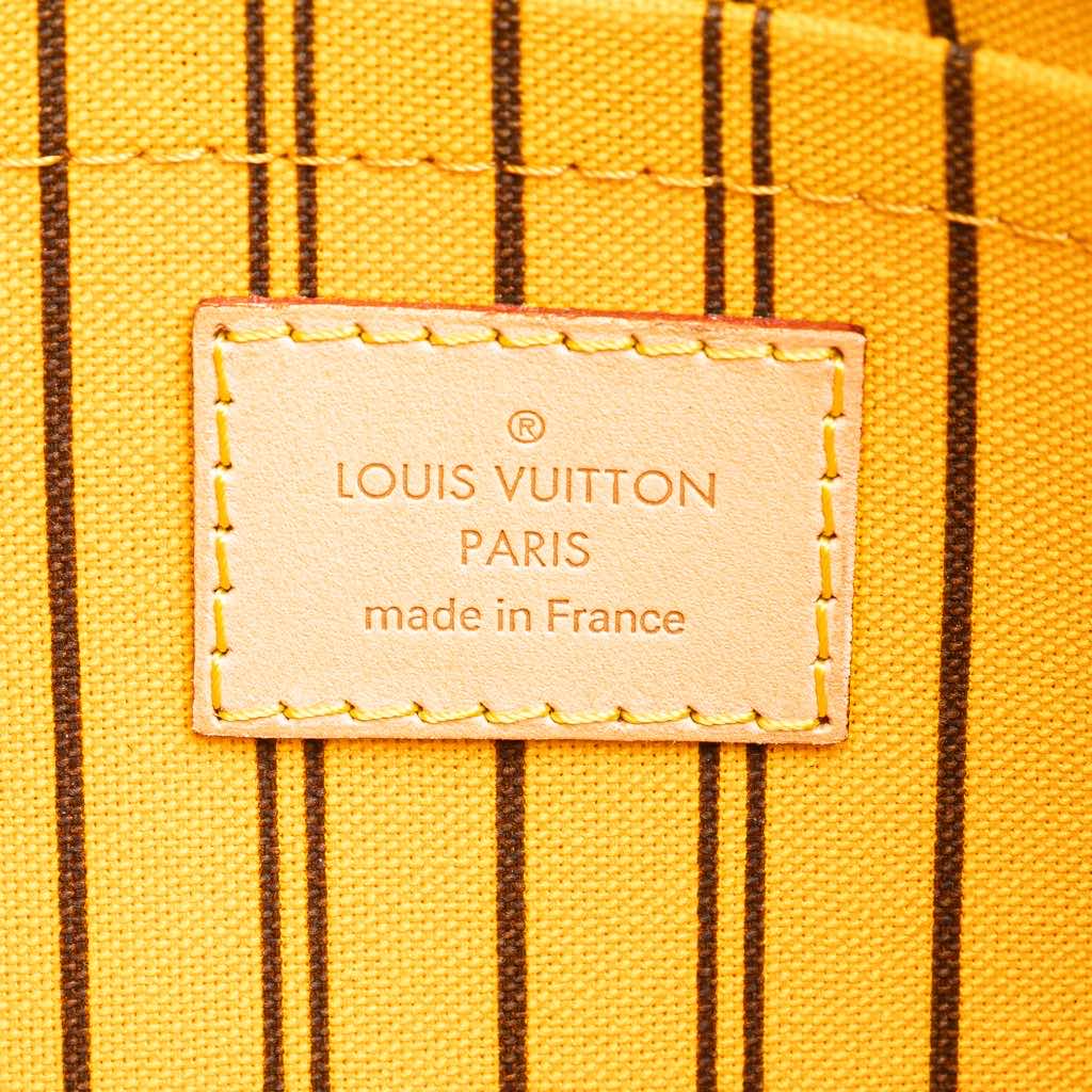 Louis Vuitton Monogram Neverfull Pouch - Side view
