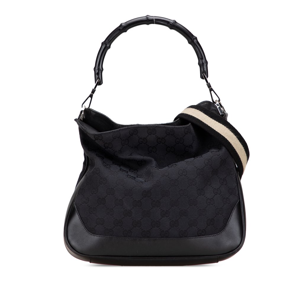 Gucci GG Canvas Bamboo Web Satchel