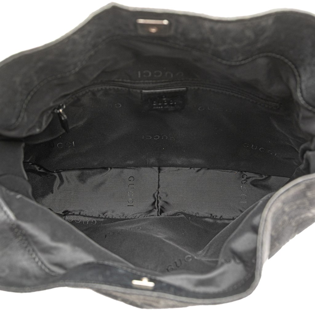 Gucci GG Canvas Bamboo Web Satchel - 4