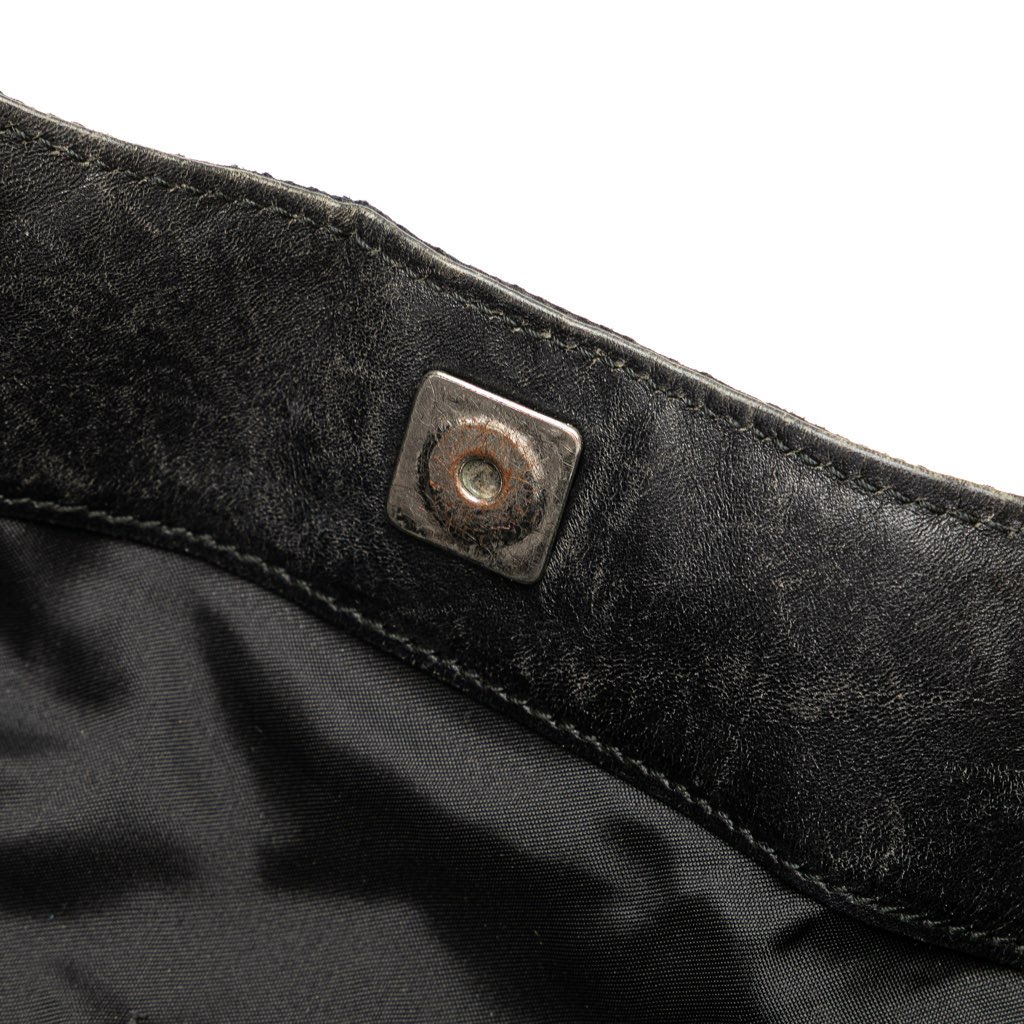 Gucci GG Canvas Bamboo Web Satchel - Image 10