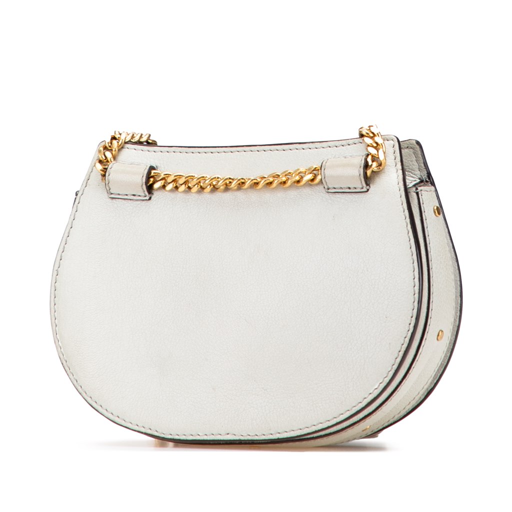 Chloé Mini Calfskin Suede Pixie Signature Satchel - Back view