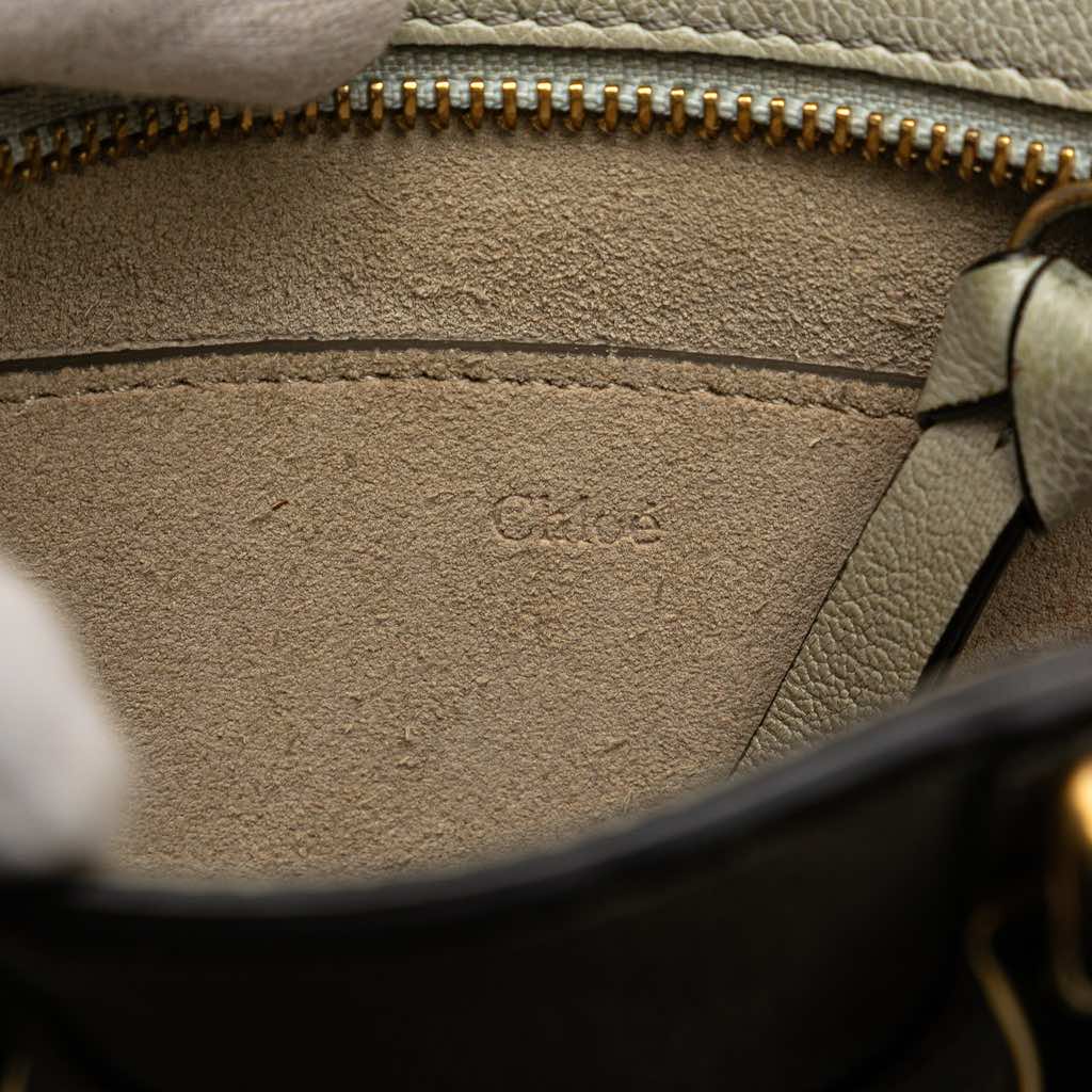 Chloé Mini Calfskin Suede Pixie Signature Satchel - Side view