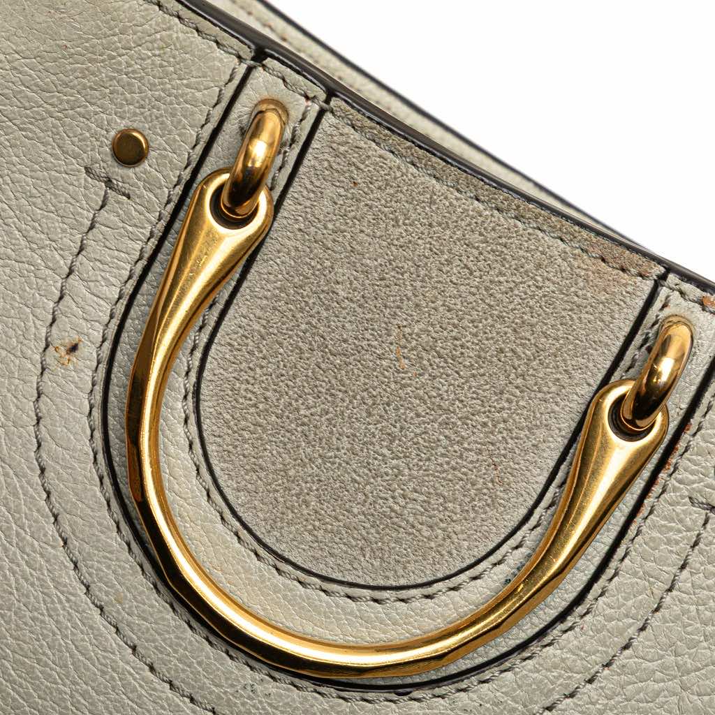 Chloé Mini Calfskin Suede Pixie Signature Satchel - Image 11