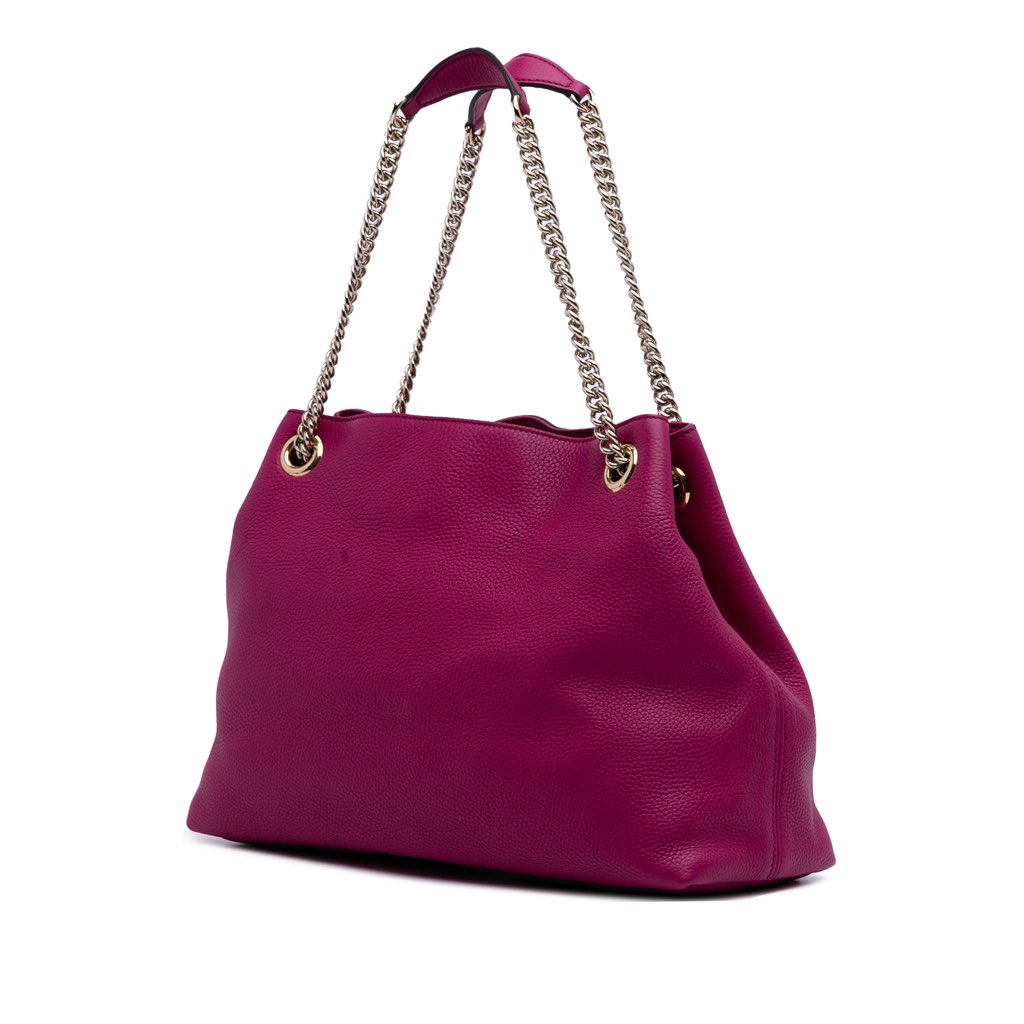Gucci Medium Leather Soho Chain Tote - 2