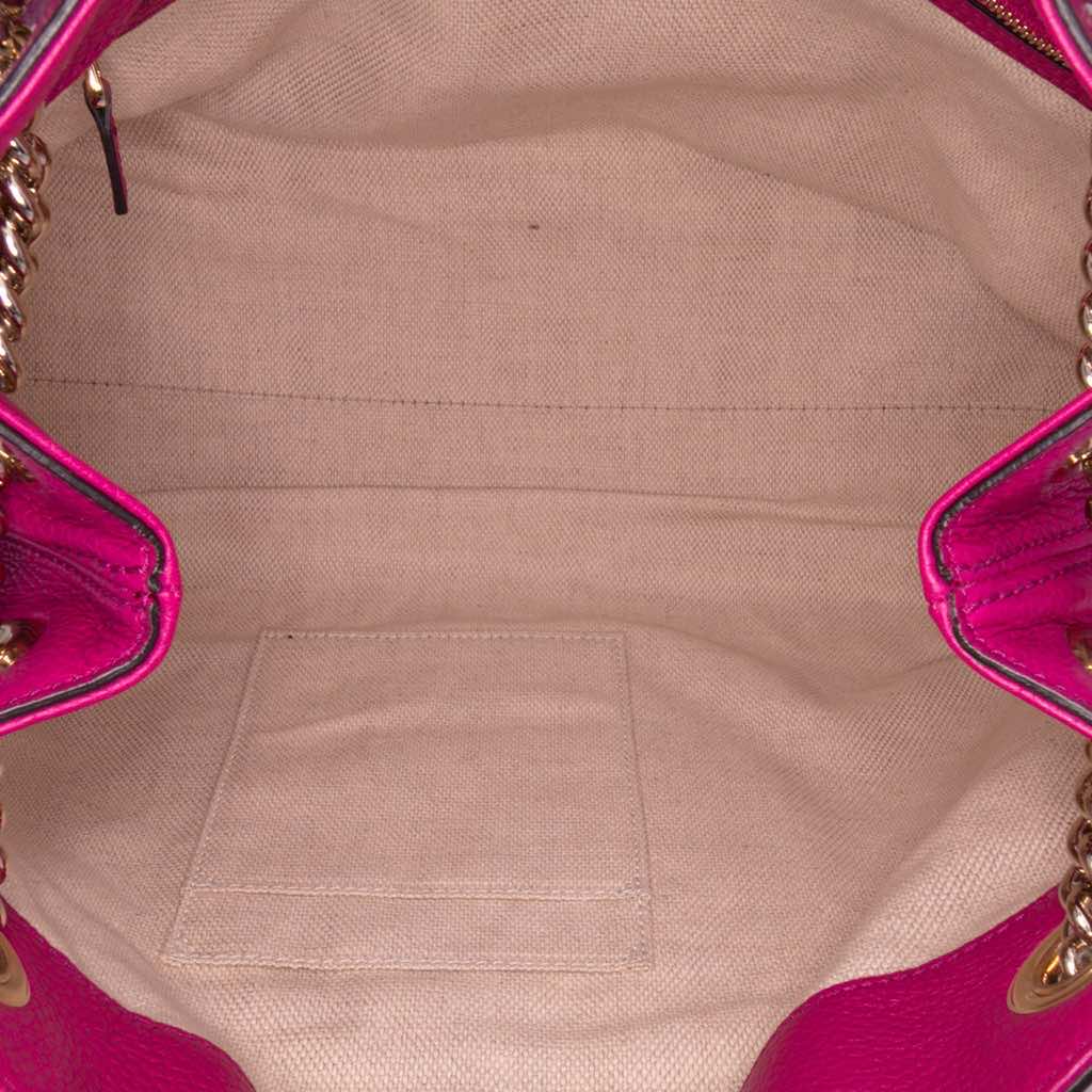 Gucci Medium Leather Soho Chain Tote - 4