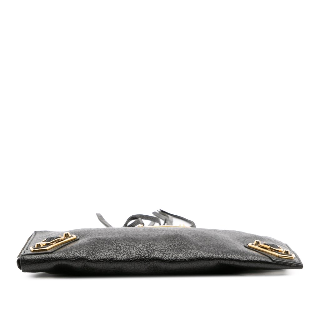 Balenciaga Chevre Motocross Metallic Edge Clutch - 3