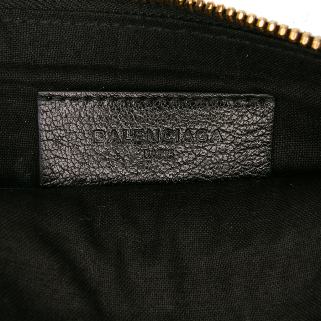 Balenciaga Chevre Motocross Metallic Edge Clutch - 5