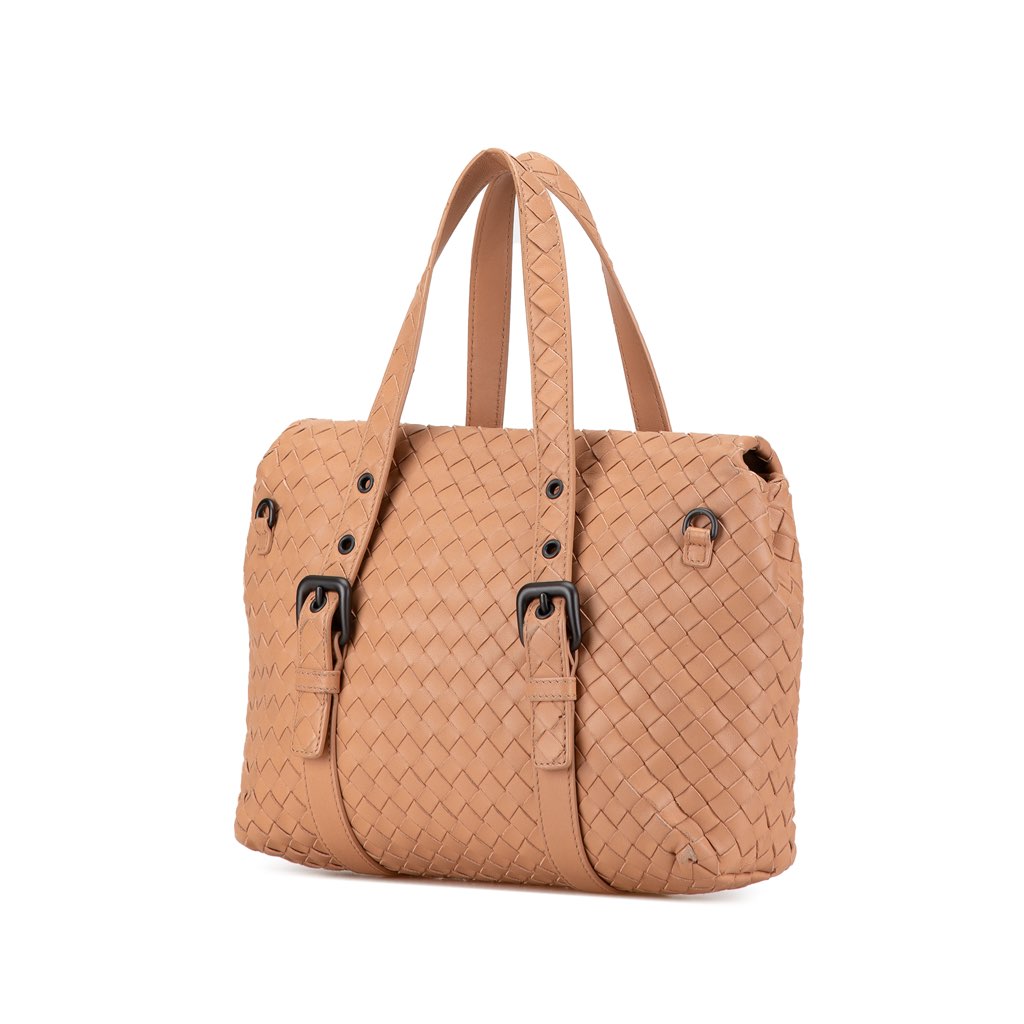 Bottega Veneta Intrecciato Flap Satchel - 2