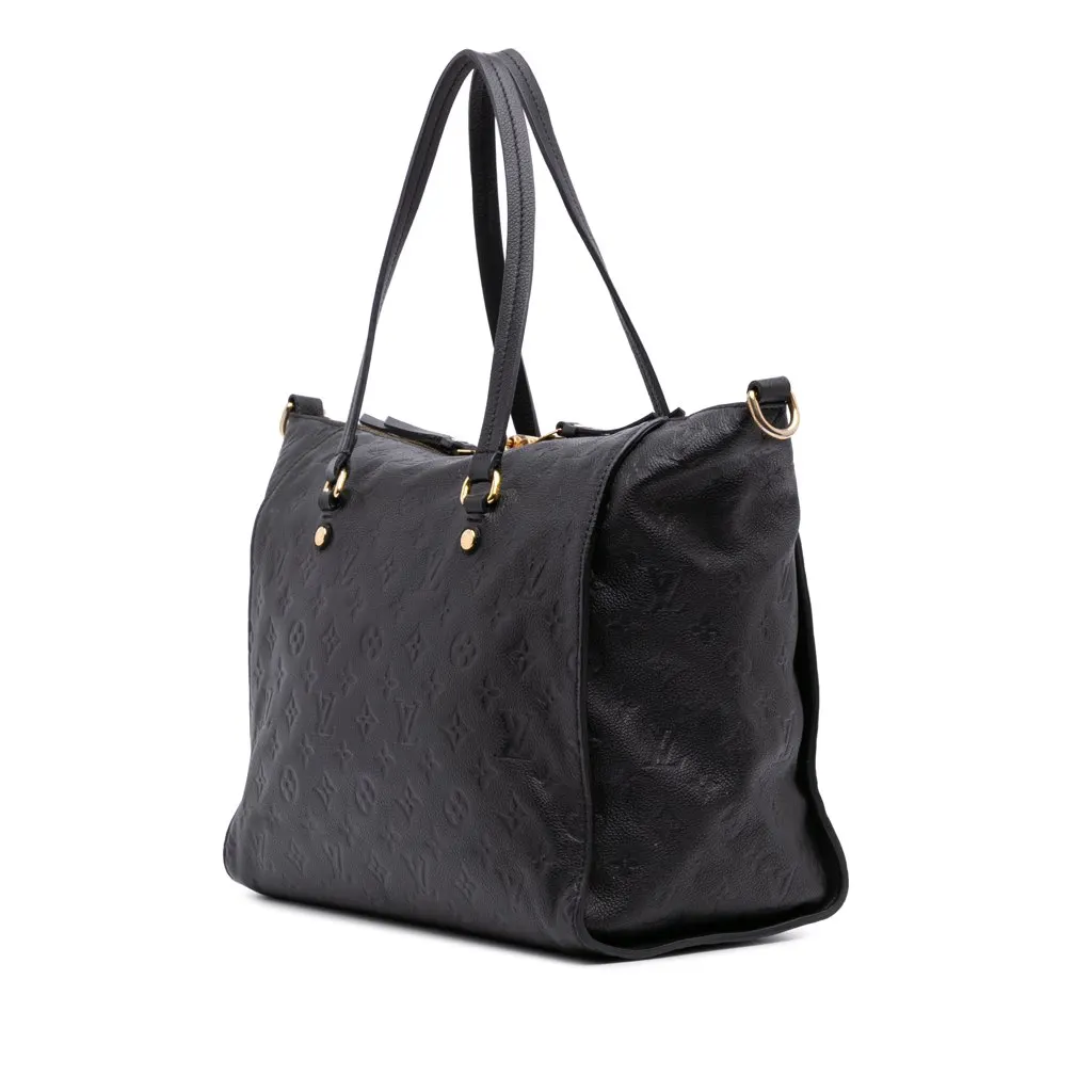 Louis Vuitton Monogram Empreinte Lumineuse PM Black Leather Good - Back View