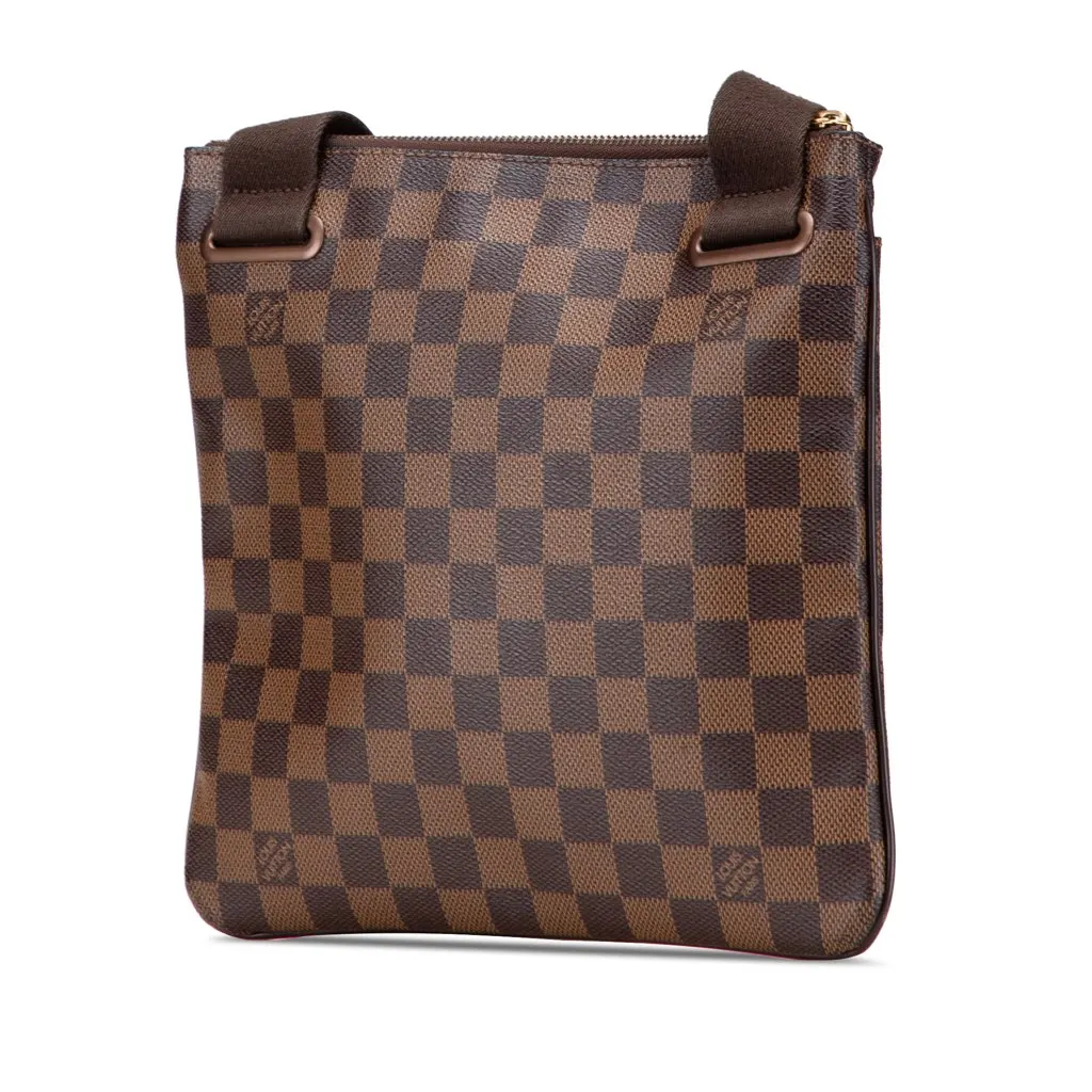 Louis Vuitton Damier Ebene Brooklyn Pochette Brown Canvas Very good - Back View
