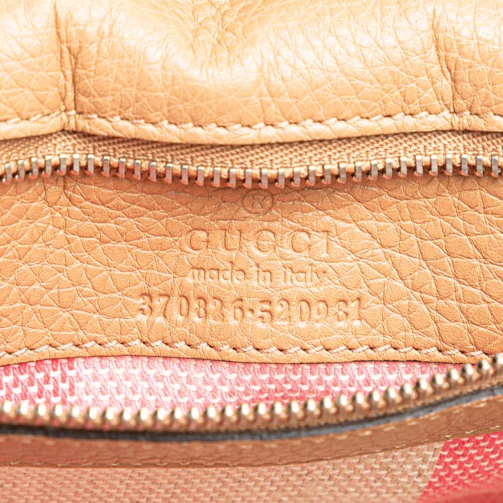 Gucci Medium Leather Bamboo Daily Crossbody - Side view