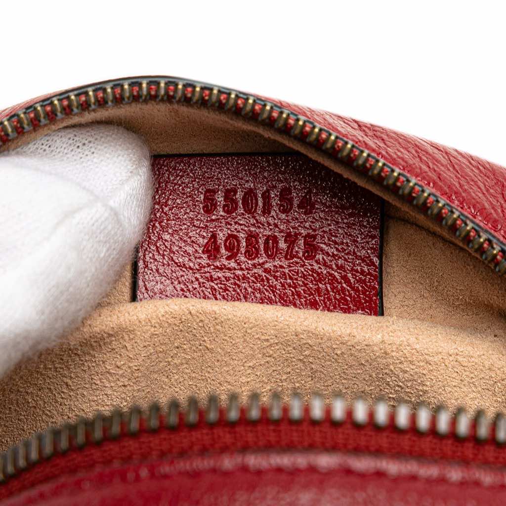 Gucci Mini GG Marmont Matelasse Leather Round Crossbody - Detail 1