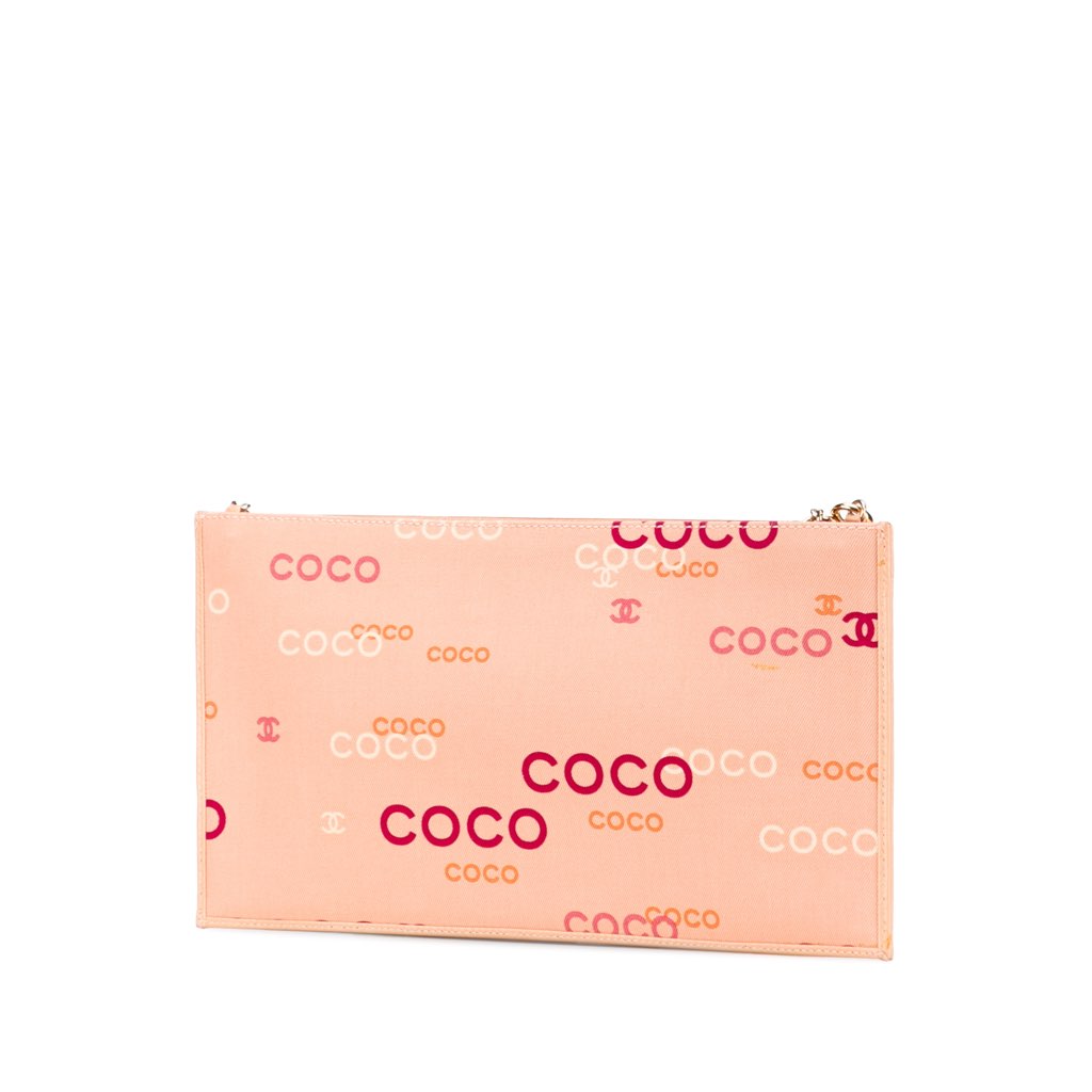 Chanel Canvas Coco Chain Pochette - Back view