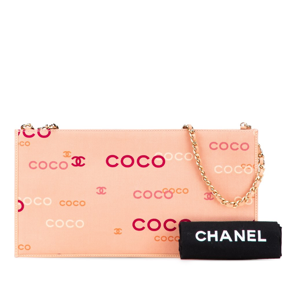Chanel Canvas Coco Chain Pochette - Image 12