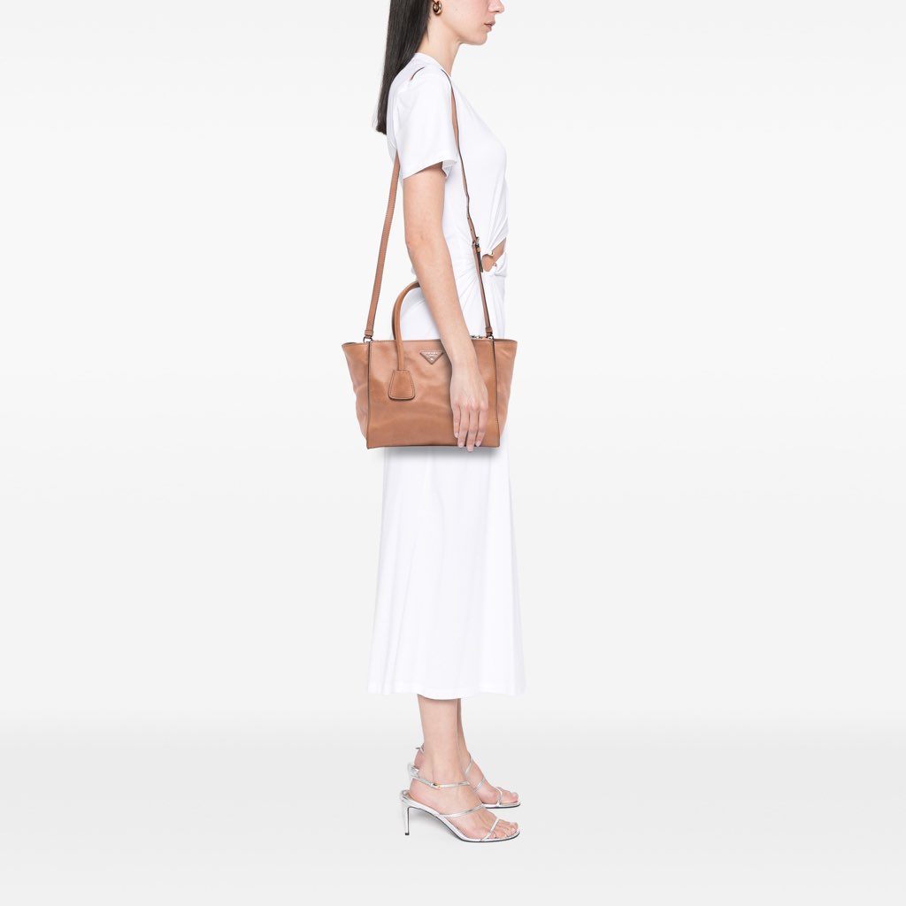 Prada Glace Calf Twin Pocket Satchel - Image 15