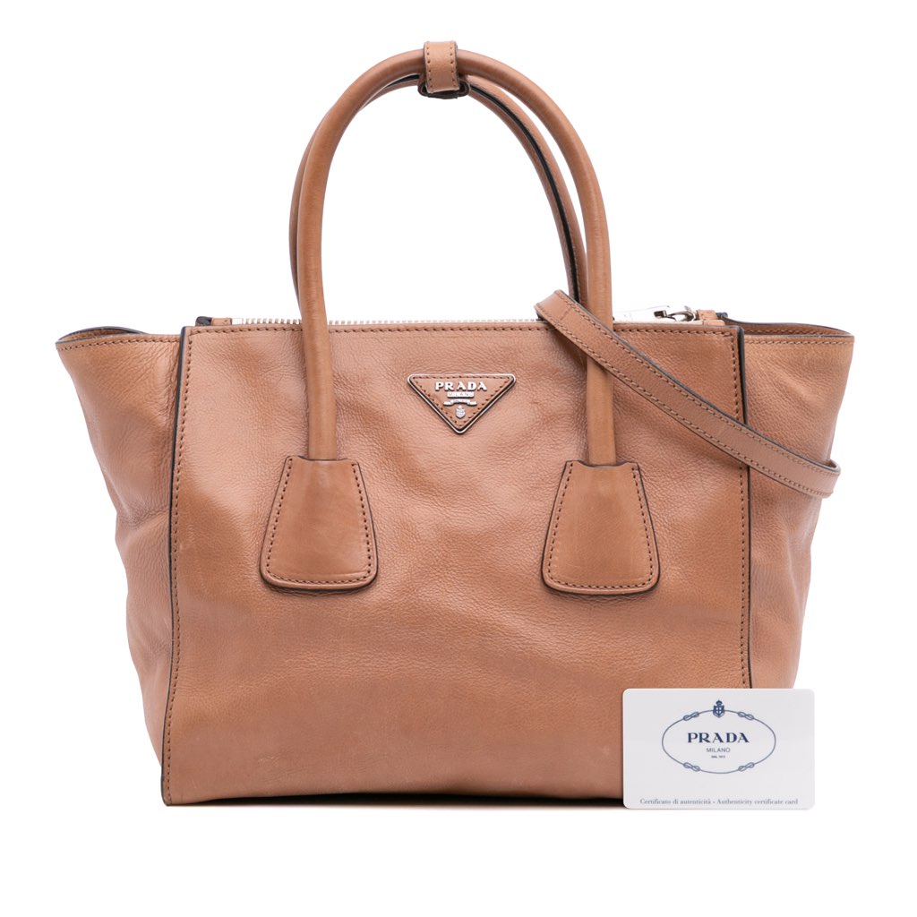 Prada Glace Calf Twin Pocket Satchel - Image 16