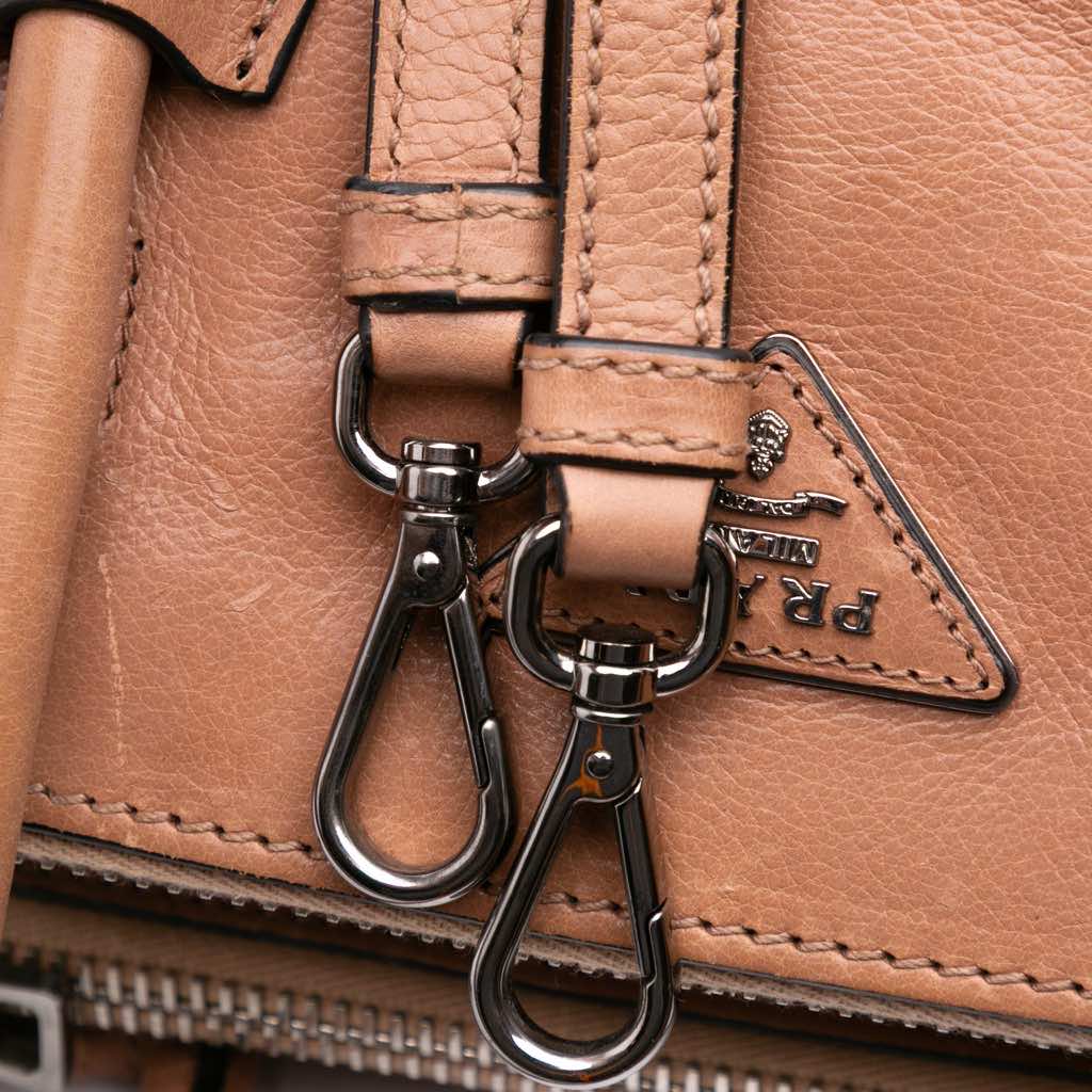 Prada Glace Calf Twin Pocket Satchel - Image 11