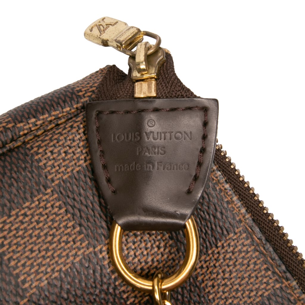 Louis Vuitton Damier Ebene Mini Pochette Accessoires - Side view