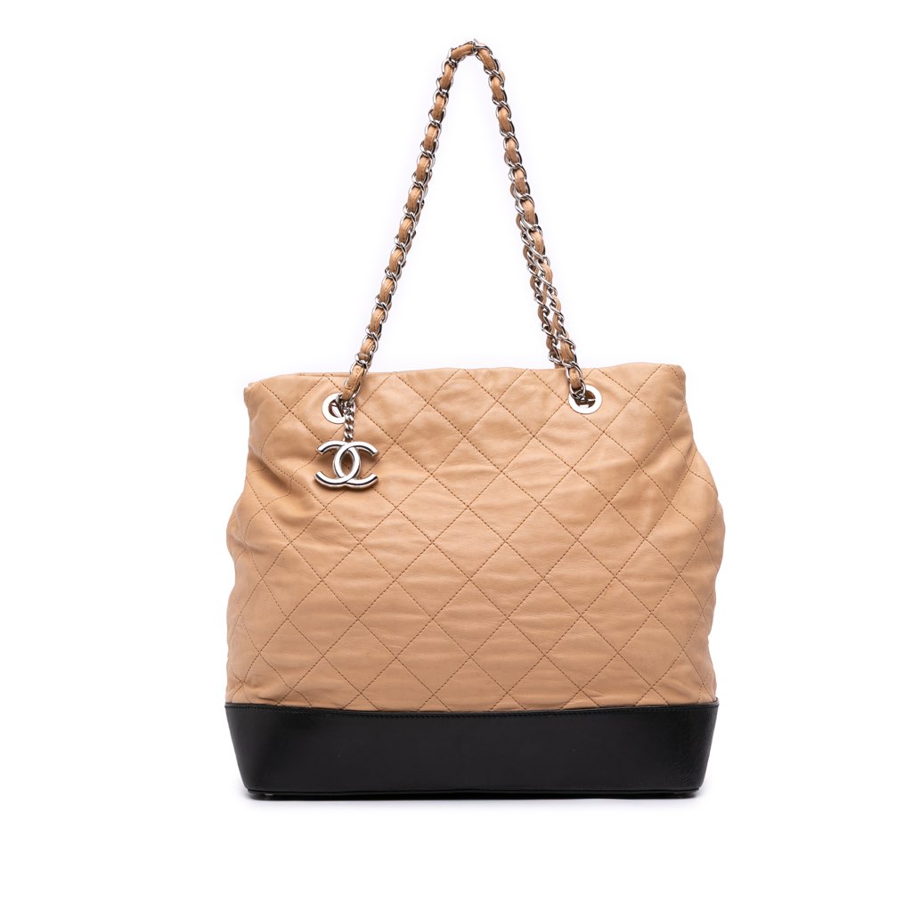 Chanel Large Quilted Iridescent Calfskin VIP Tote