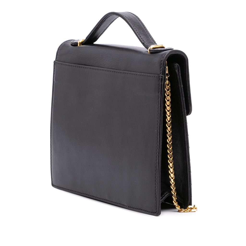 Celine Leather Satchel - 2