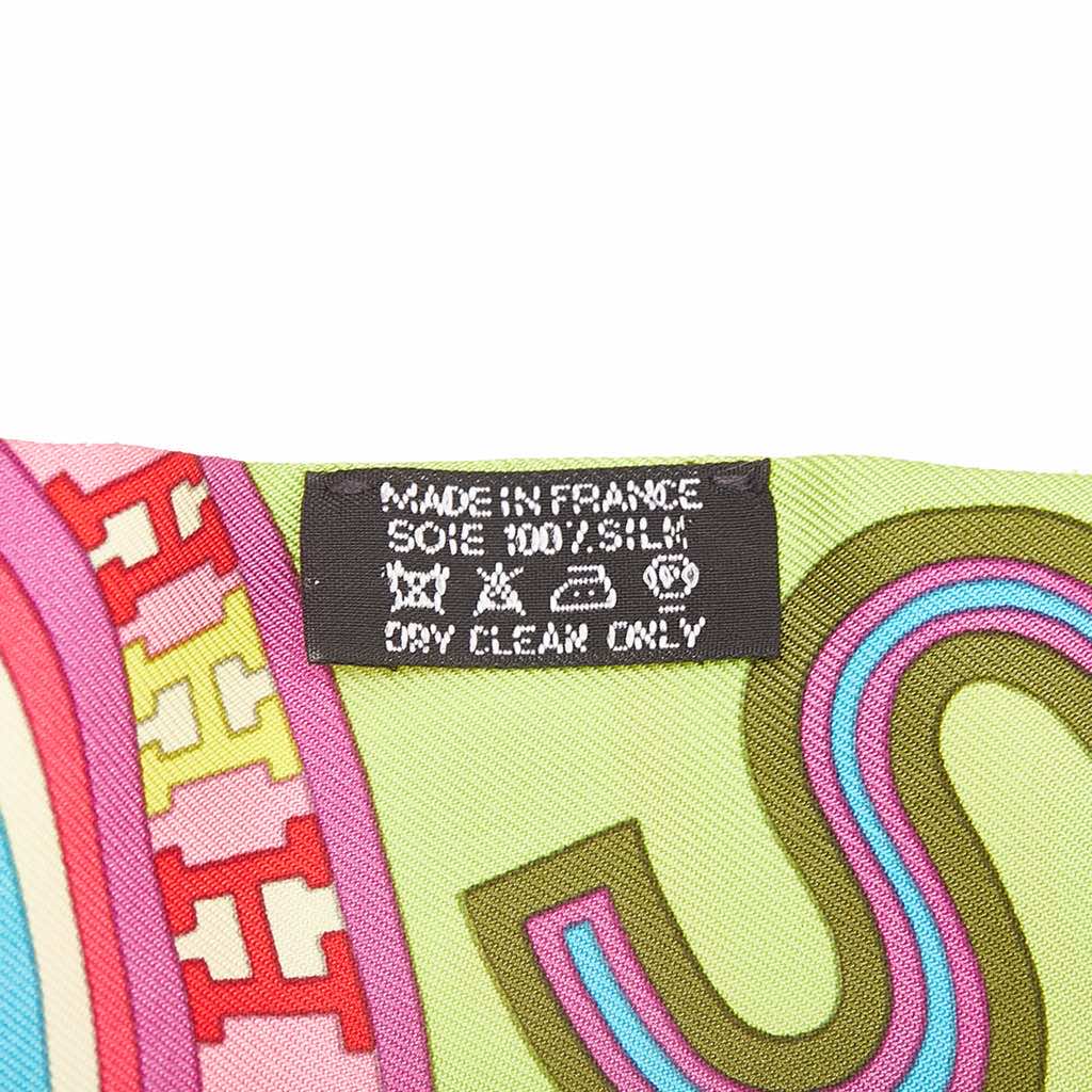 Hermès Tohu Bohu Silk Twilly Scarf - Back view