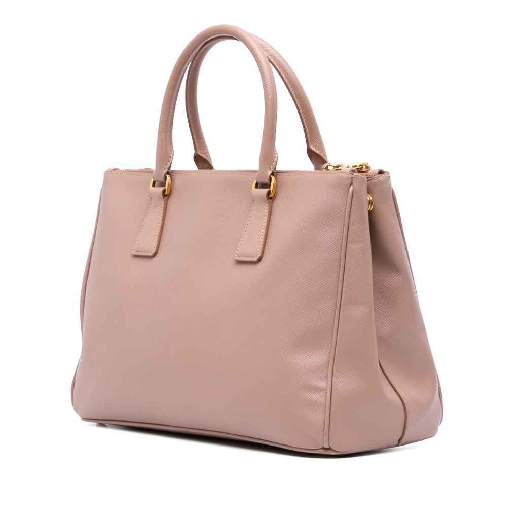 Prada Medium Saffiano Lux Galleria Double Zip Satchel - 2