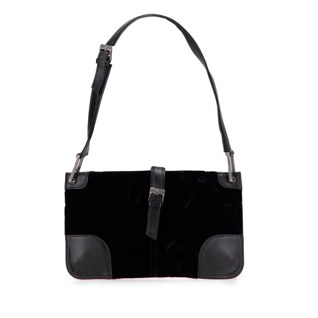 Yves Saint Laurent Velvet Shoulder Bag