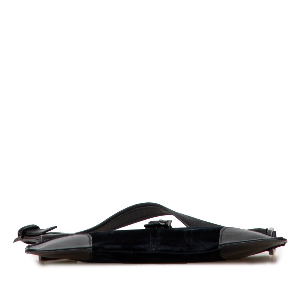 Yves Saint Laurent Velvet Shoulder Bag - Image 6