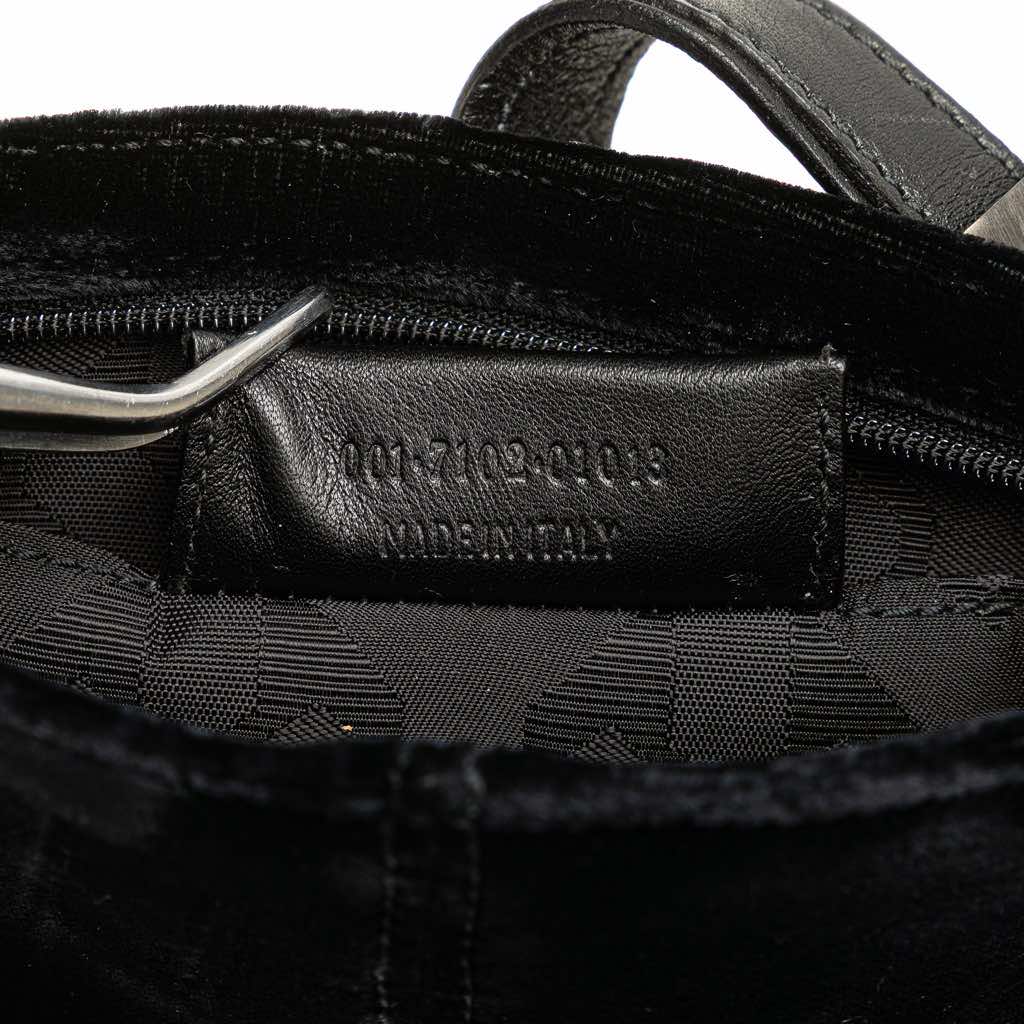 Yves Saint Laurent Velvet Shoulder Bag - Side view