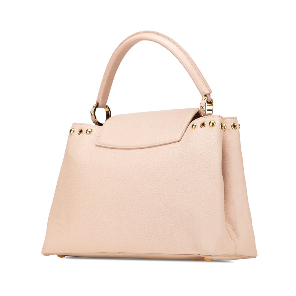 Louis Vuitton Taurillon Studdy Capucines MM - Back view