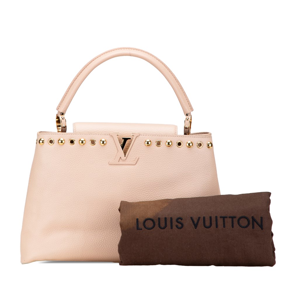 Louis Vuitton Taurillon Studdy Capucines MM - Image 13