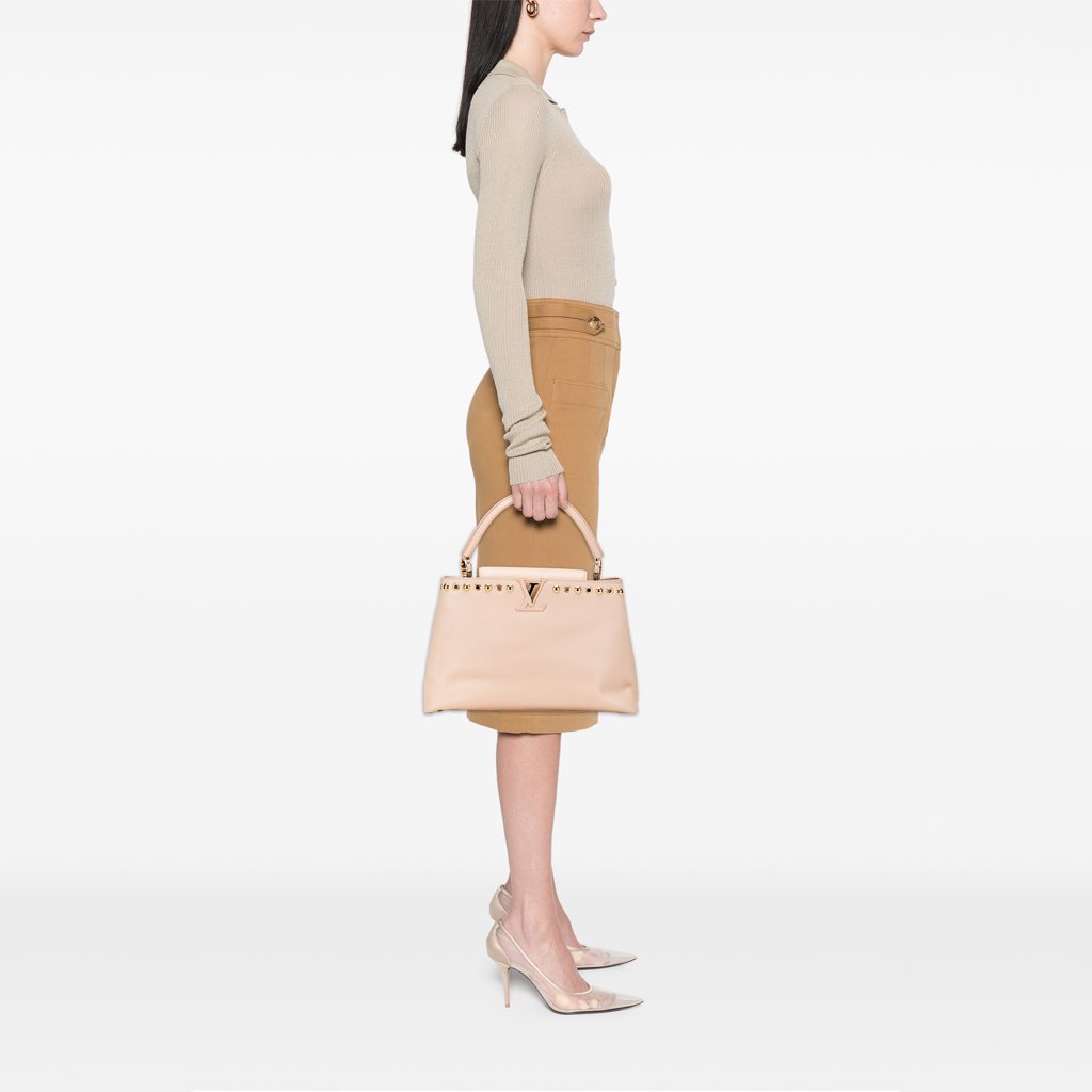 Louis Vuitton Taurillon Studdy Capucines MM - Image 12