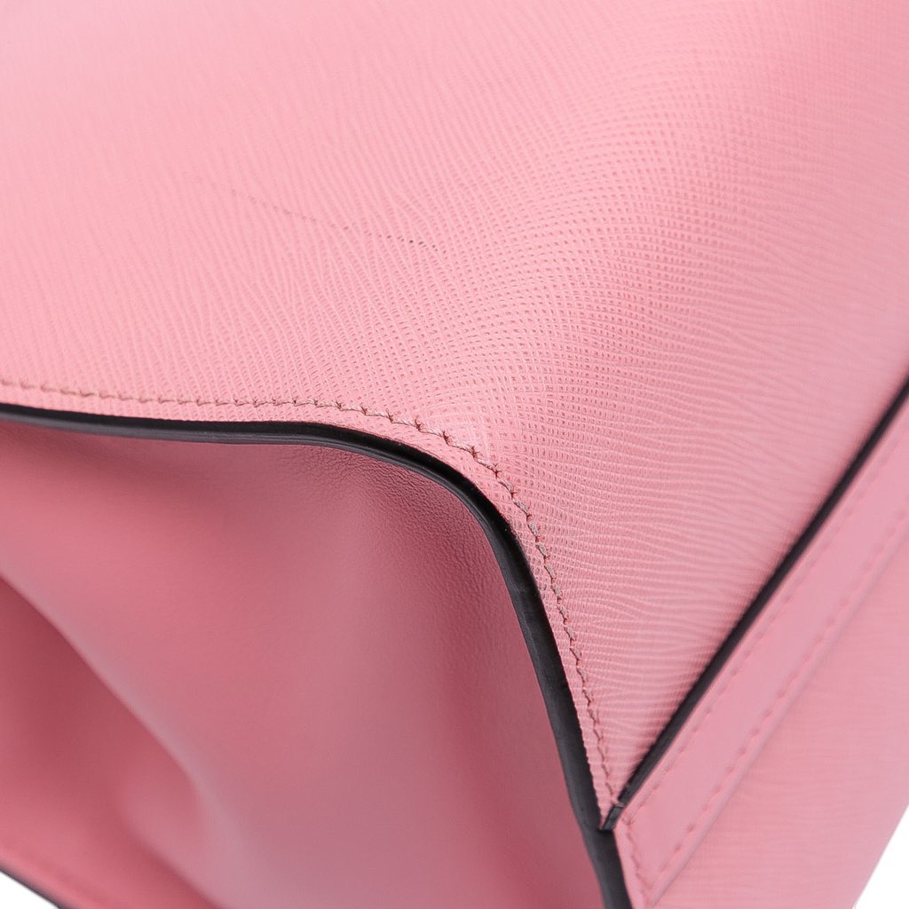 Prada City Calf Trimmed Saffiano Greche Paradigme Bag - Image 13