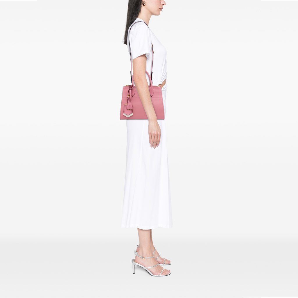 Prada City Calf Trimmed Saffiano Greche Paradigme Bag - Image 16