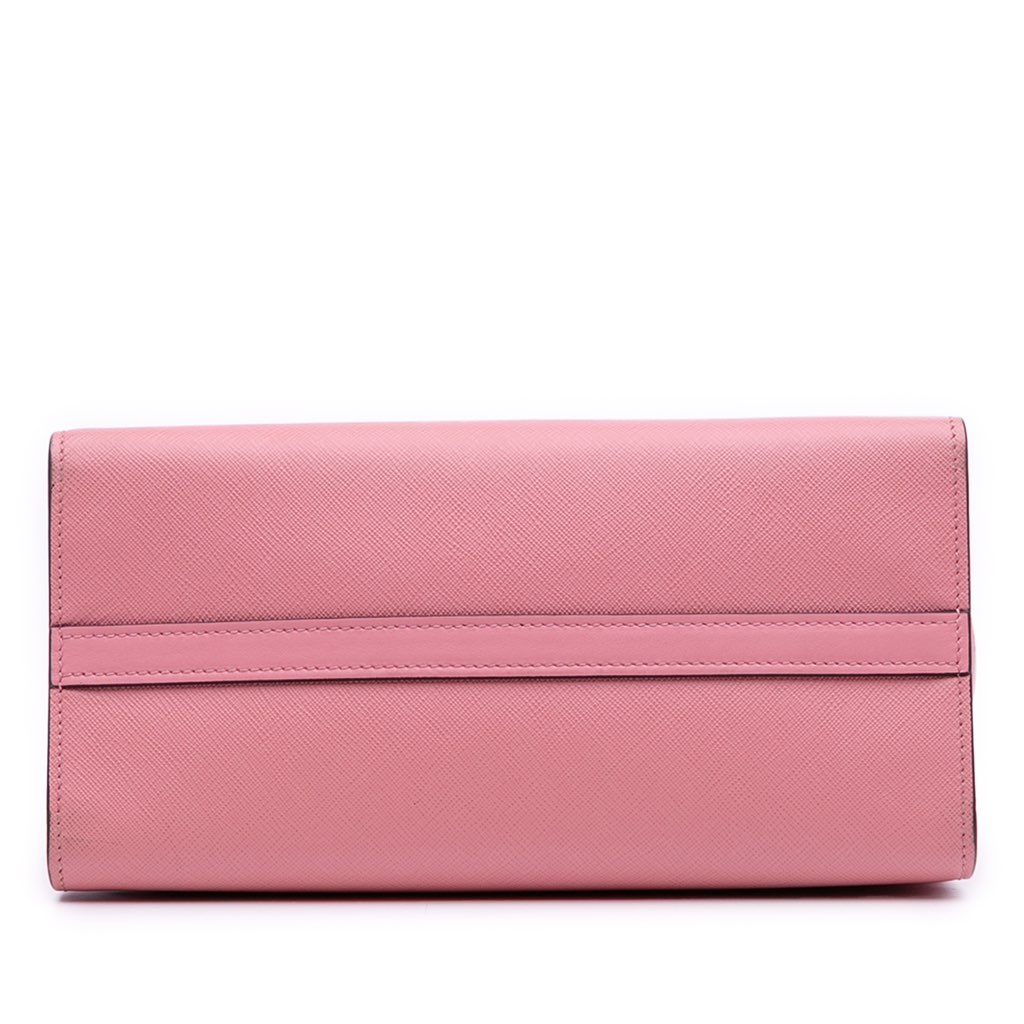 Prada City Calf Trimmed Saffiano Greche Paradigme Bag - Image 6