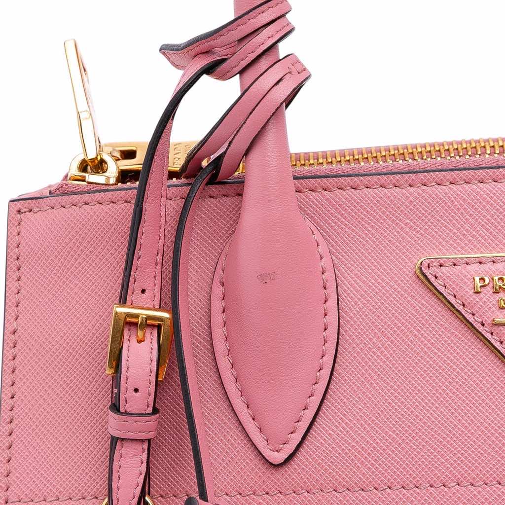 Prada City Calf Trimmed Saffiano Greche Paradigme Bag - Image 11