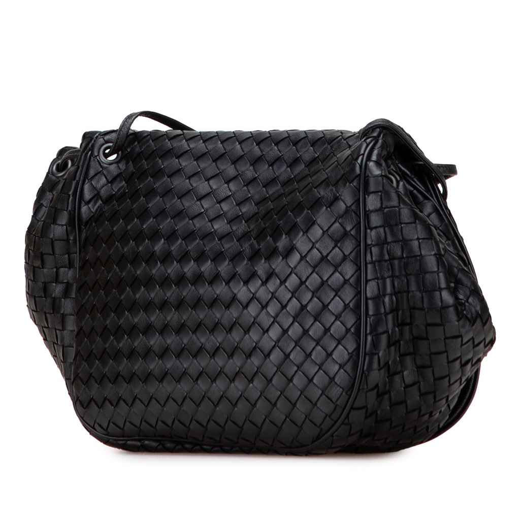 Bottega Veneta Nappa Intrecciato Flap Crossbody - Back view