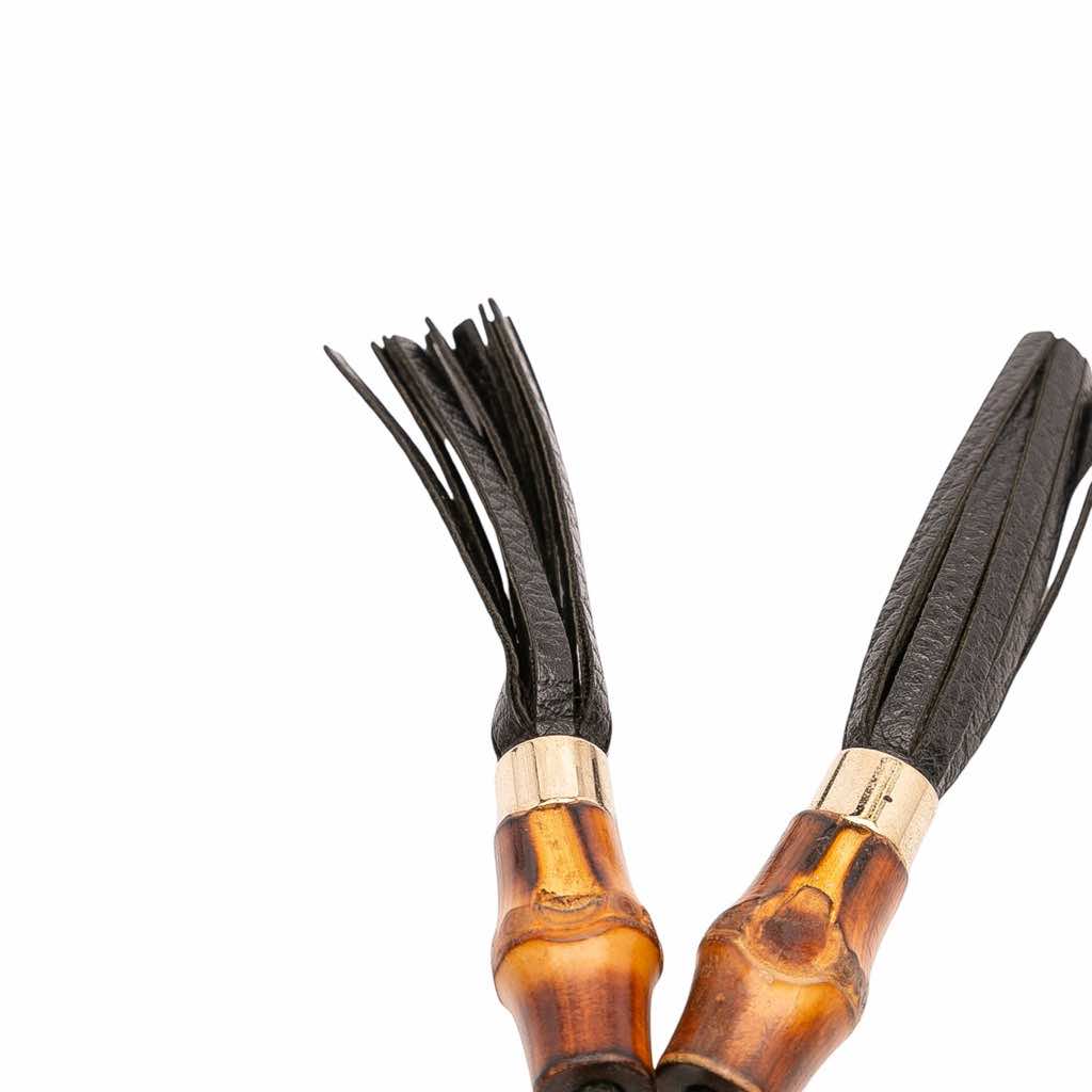Gucci Calfskin Bamboo Tassel Clutch - Image 12