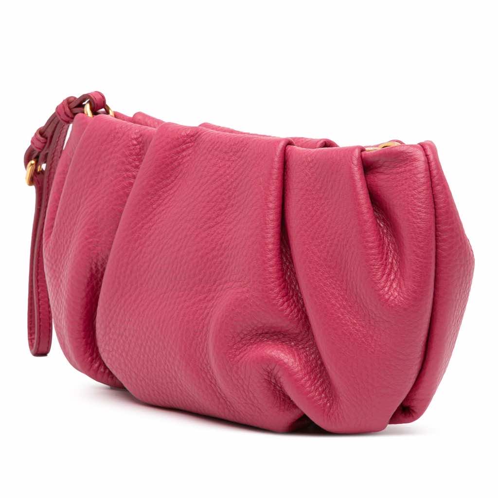 Prada Vitello Daino Wristlet Clutch - 2