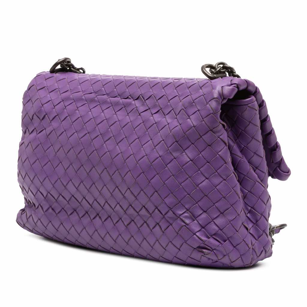 Bottega Veneta Small Nappa Intrecciato Olimpia Crossbody - Back view