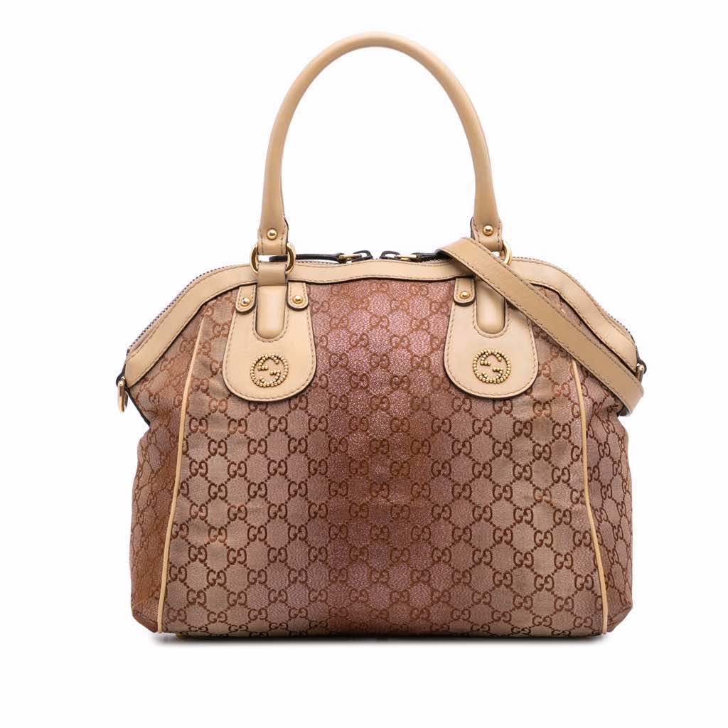 Gucci Medium GG Lurex Scarlett Satchel
