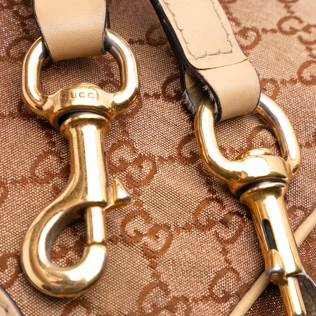 Gucci Medium GG Lurex Scarlett Satchel - Side view