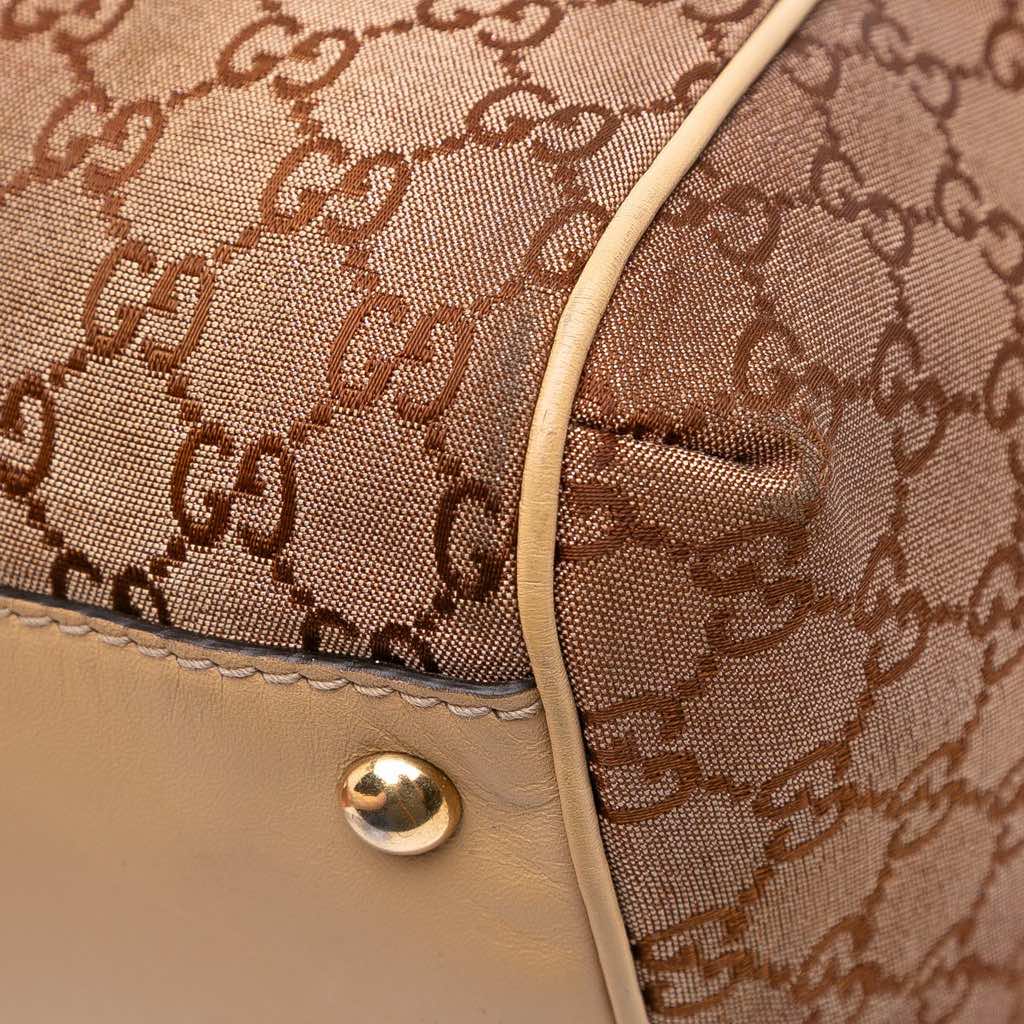 Gucci Medium GG Lurex Scarlett Satchel - Image 11