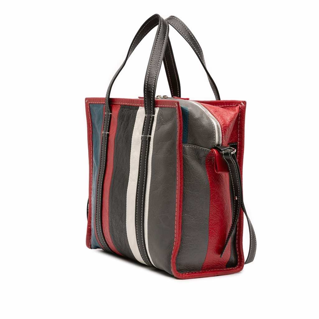 Balenciaga S Lambskin Bazar Shopper Satchel - Back view