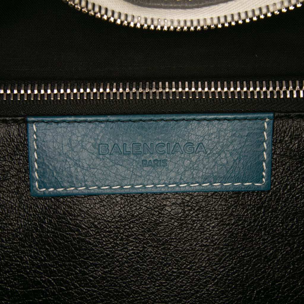 Balenciaga S Lambskin Bazar Shopper Satchel - Side view