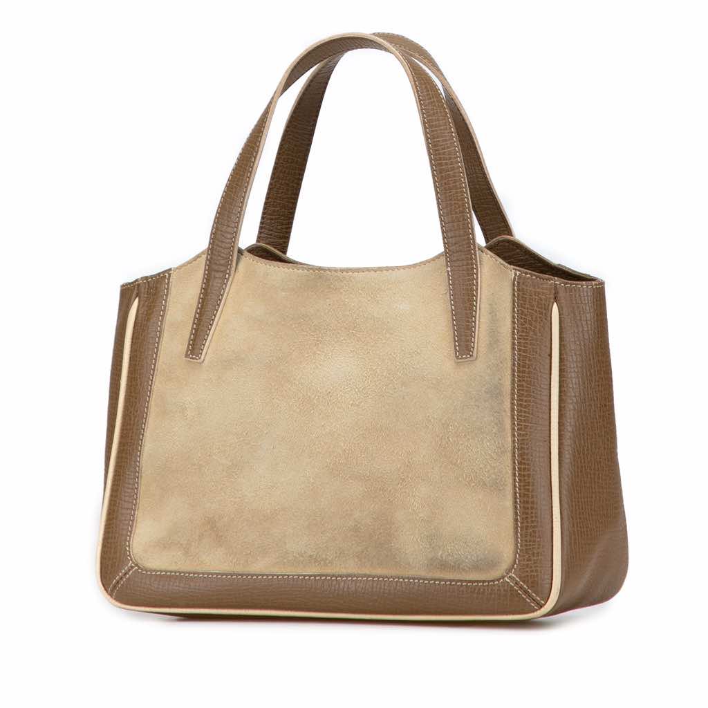 Loewe Suede Leather Handbag - Back view