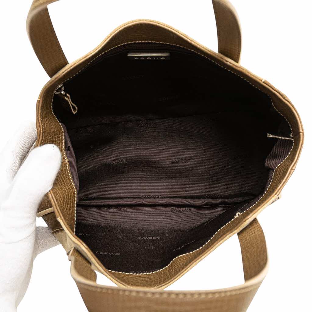 Loewe Suede Leather Handbag - 4