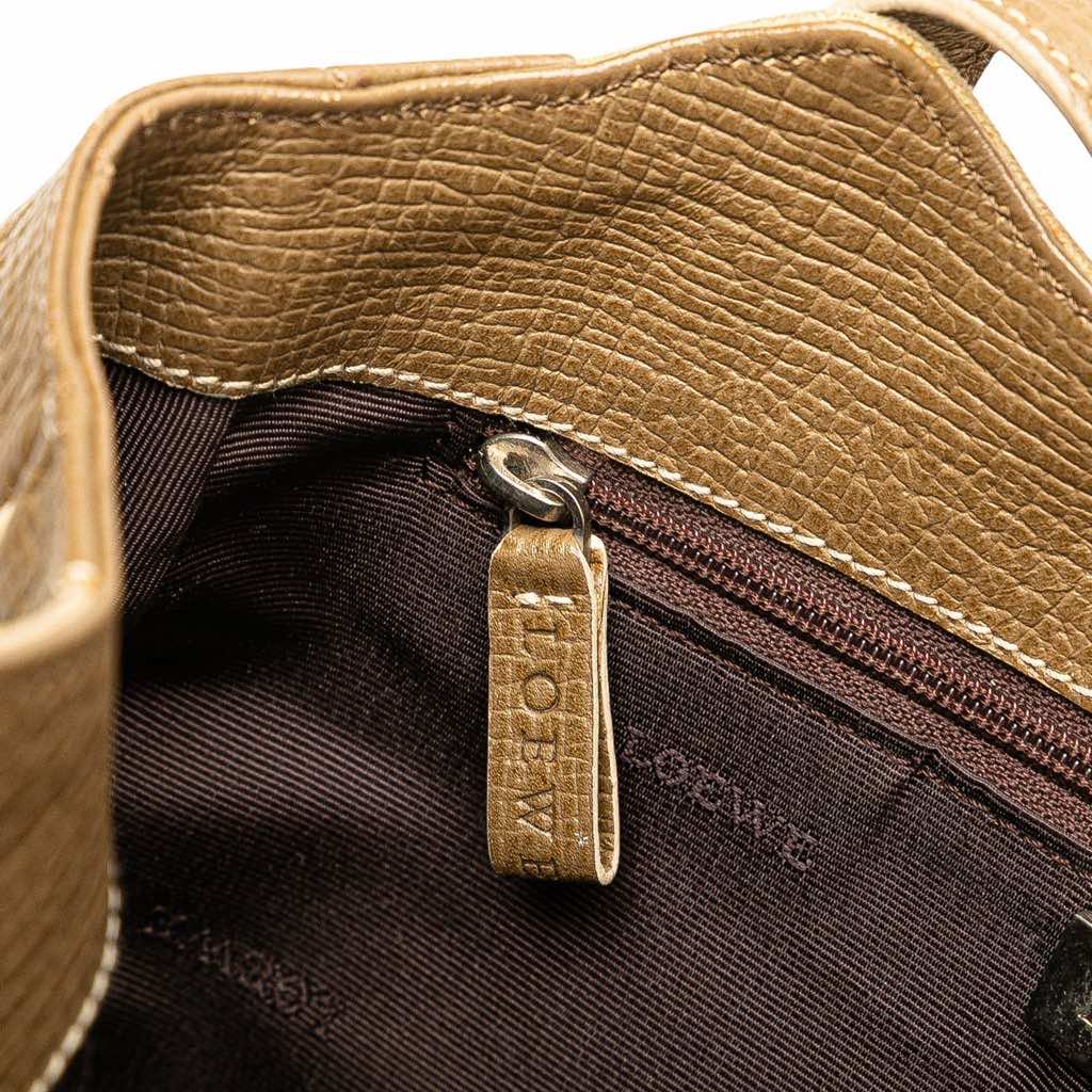 Loewe Suede Leather Handbag - Side view